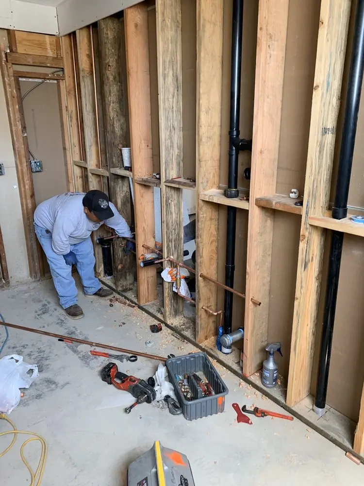 Commercial rough-in plumbing for Gas Line Repair in Glenbrook